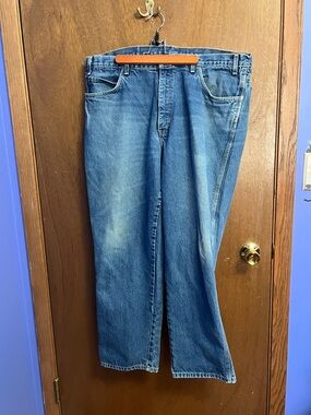 WestexMen's Classic Blue Relaxed Straight Jeans